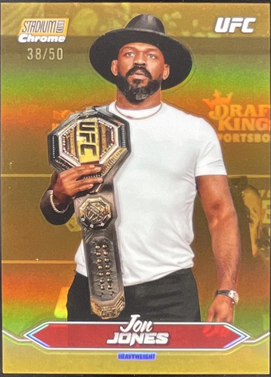 Jon Jones [Gold Refractor] #C-100 Prices | 2025 Topps Stadium Club
