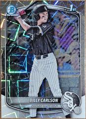 Billy Carlson [Laser Refractor] #BDC-10 Baseball Cards 2025 Bowman Draft Chrome Prices