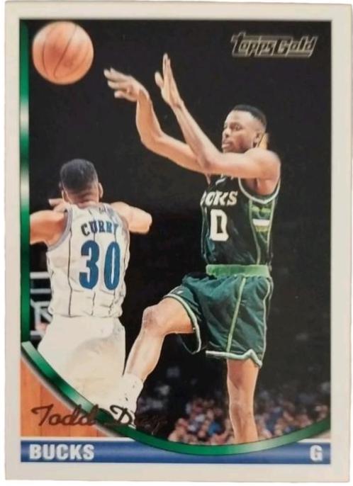 Todd Day #28 Basketball Cards 1993 Topps Gold
