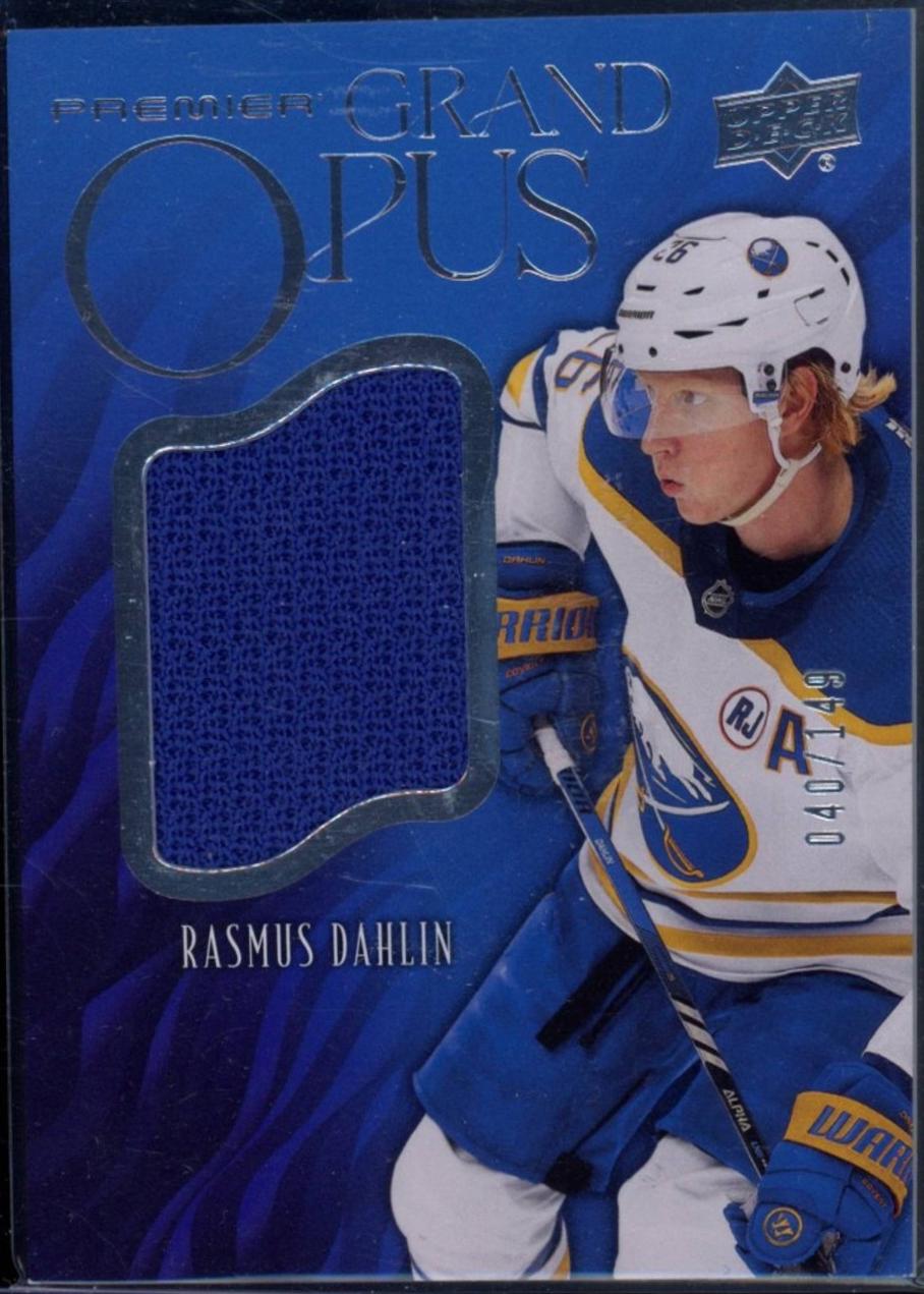 Rasmus Dahlin #GO-RD 2024-25 Upper Deck Premier Hockey Grand Opus Jersey