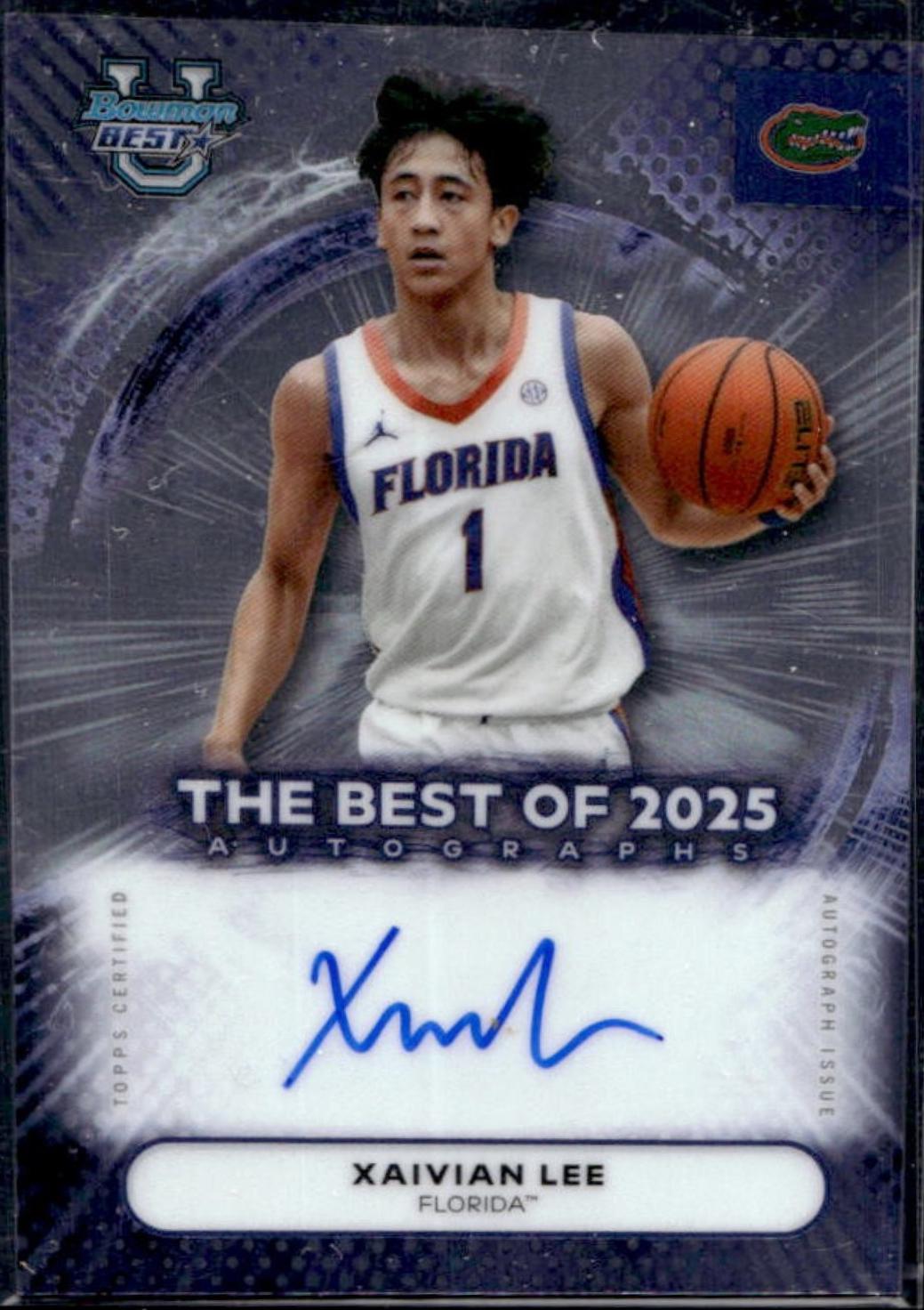 Xaivian Lee #BA-XL 2025-26 Bowman University Best Basketball The Best of 2025 Autographs