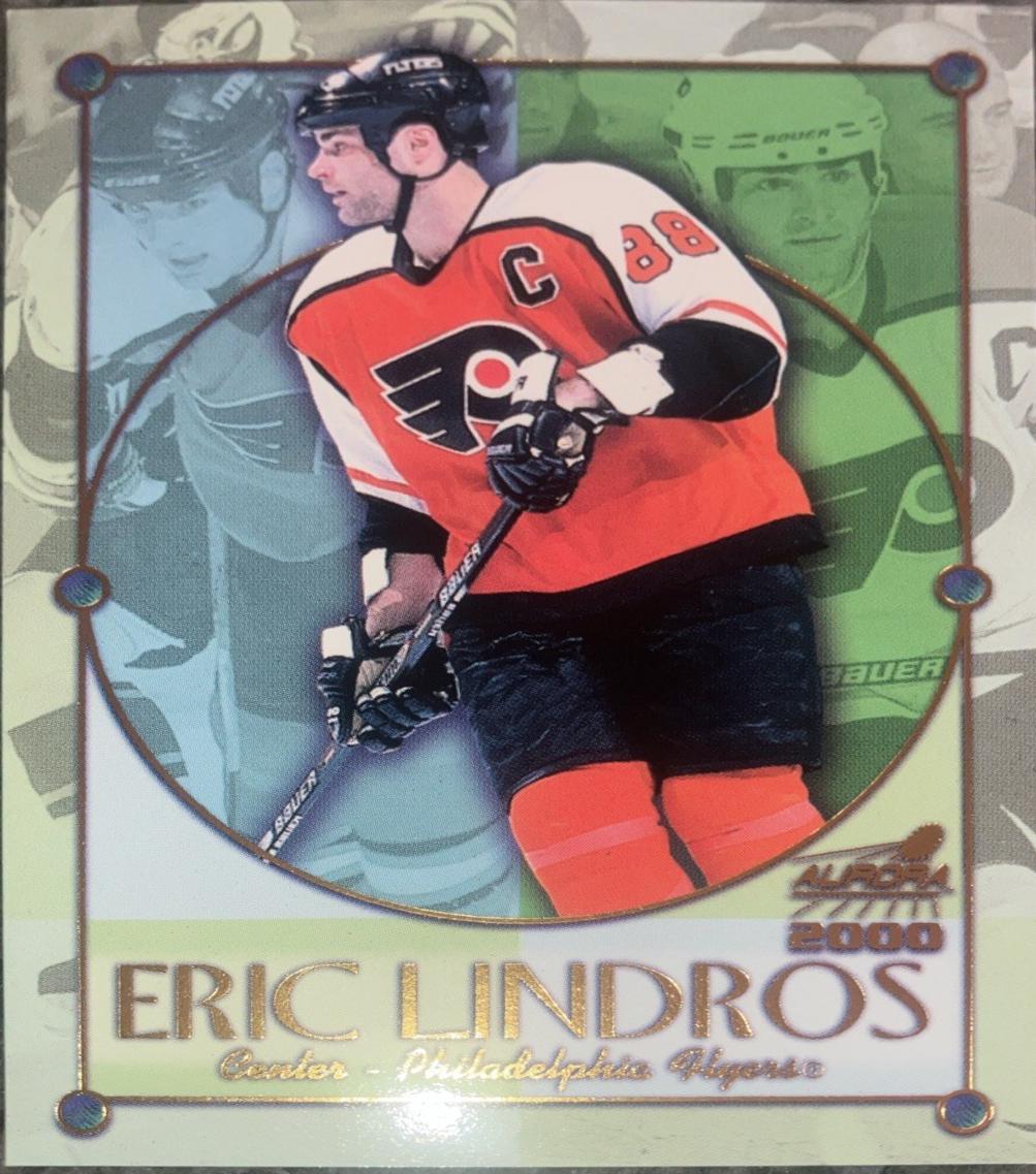 Eric Lindros #17 Hockey Cards 1999 Pacific Aurora Championship Fever