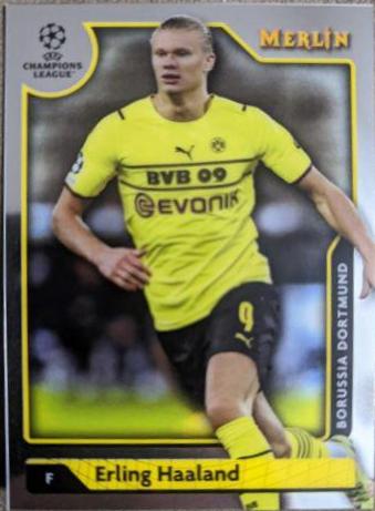 Erling Haaland #150 Soccer Cards 2021 Topps Merlin Chrome UEFA