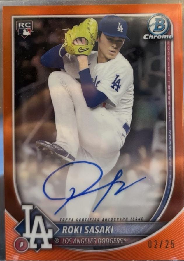 Roki Sasaki [Orange] #CRA-RS Prices | 2025 Bowman Chrome Rookie 
