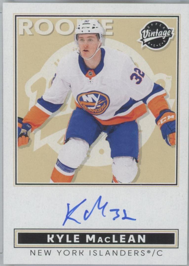 Kyle MacLean #VA-KM 2024 Upper Deck Clear Cut Vintage Autograph Hockey