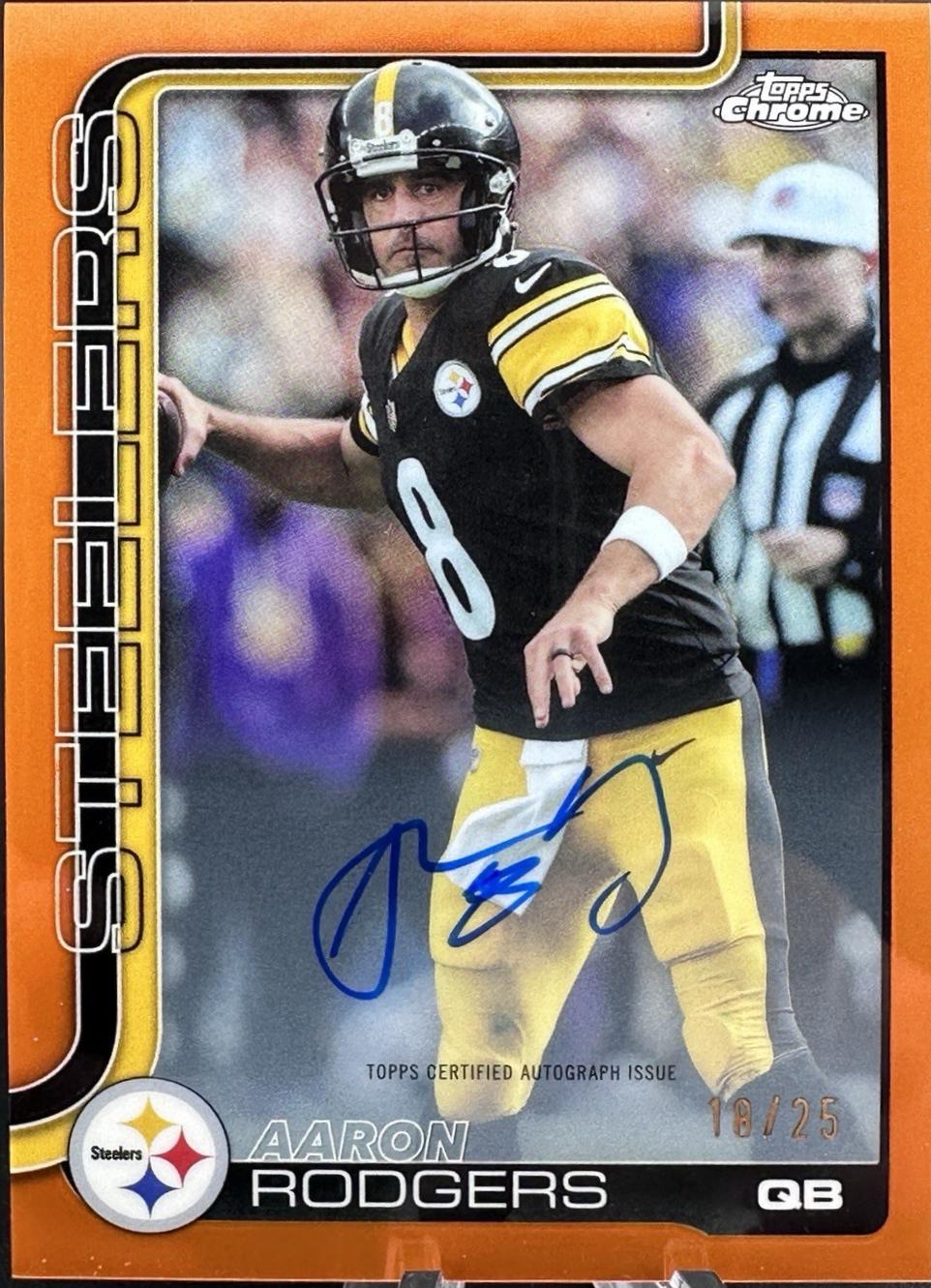 Aaron Rodgers [Orange Refractor] #BA-AR