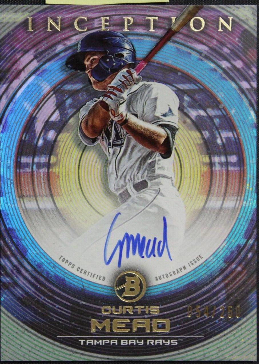 Curtis Mead #PA-CM 2022 Bowman Inception Baseball Prospect Autographs