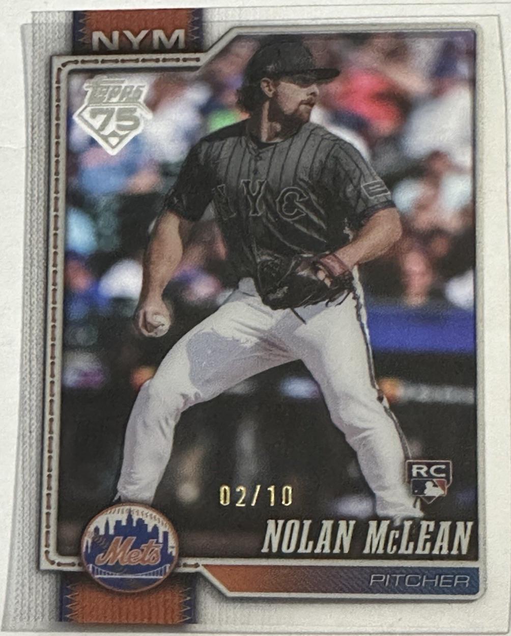 2026 Topps Nolan McLean [Holiday Umbrellas] #214 card