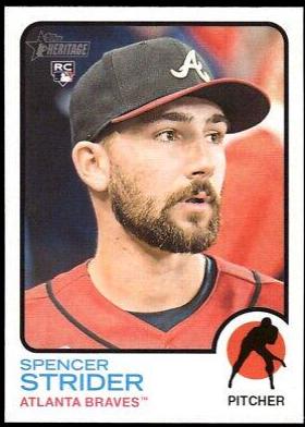 Spencer Strider #521 Baseball Cards 2022 Topps Heritage