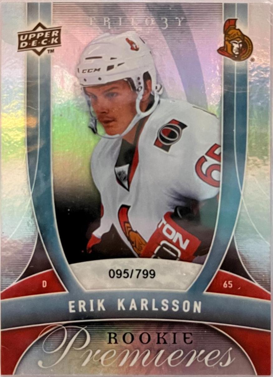 Erik Karlsson #145 Hockey Cards 2009 Upper Deck Trilogy