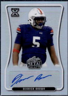 Derrick Brown #BA-DB2 2020 Leaf Metal Draft Autographs Football