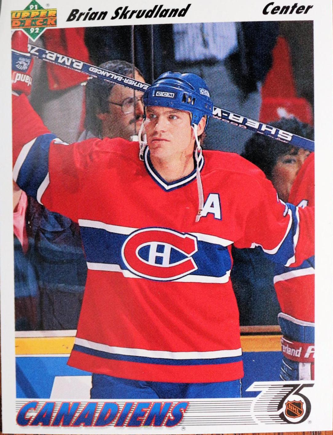 Brian Skrudland #422 Hockey Cards 1991 Upper Deck
