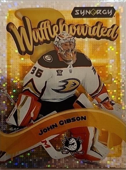 John Gibson #WB-15 Hockey Cards 2024 Upper Deck Synergy Waffleboarded