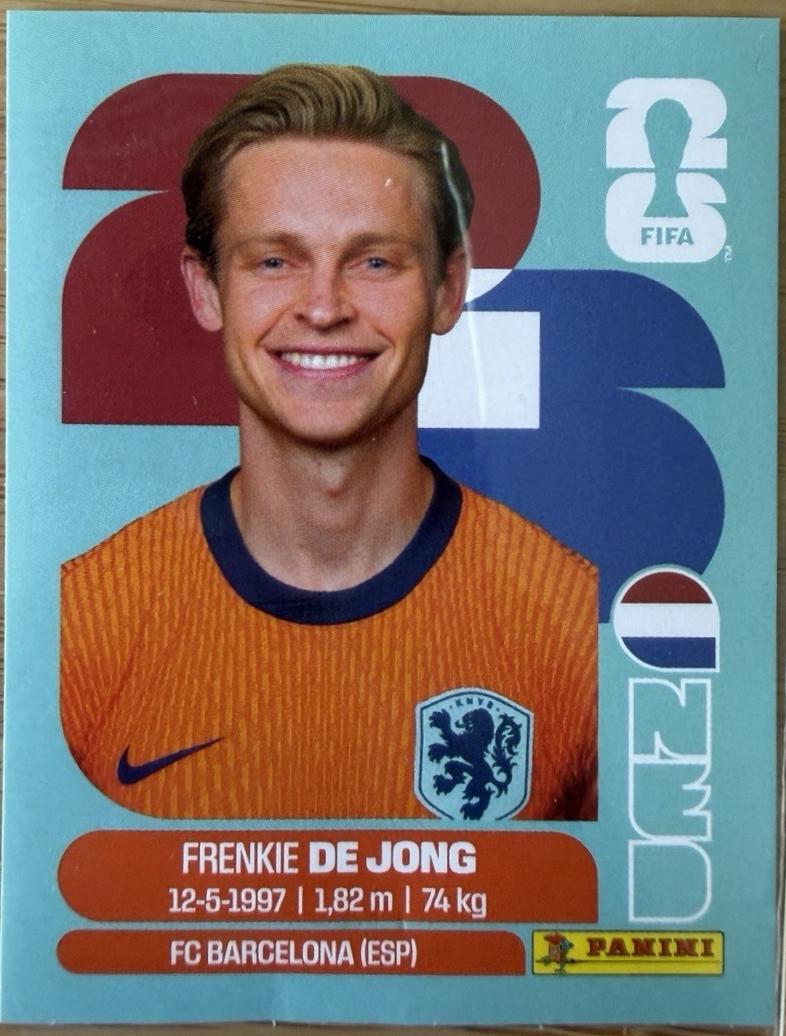 Frenkie de Jong #NED14 Prices | 2026 Panini FIFA World Cup