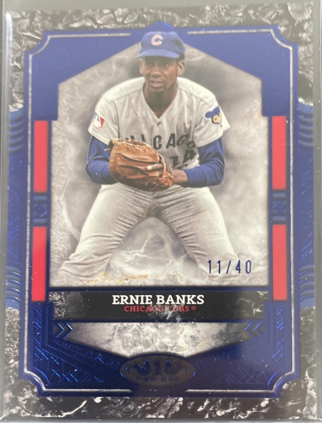 Ernie Banks [Holo Platinum Blue Foil] #13