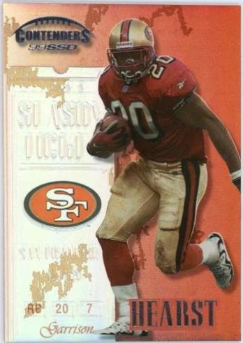 Garrison Hearst #50 Football Cards 1999 Playoff Contenders Ssd