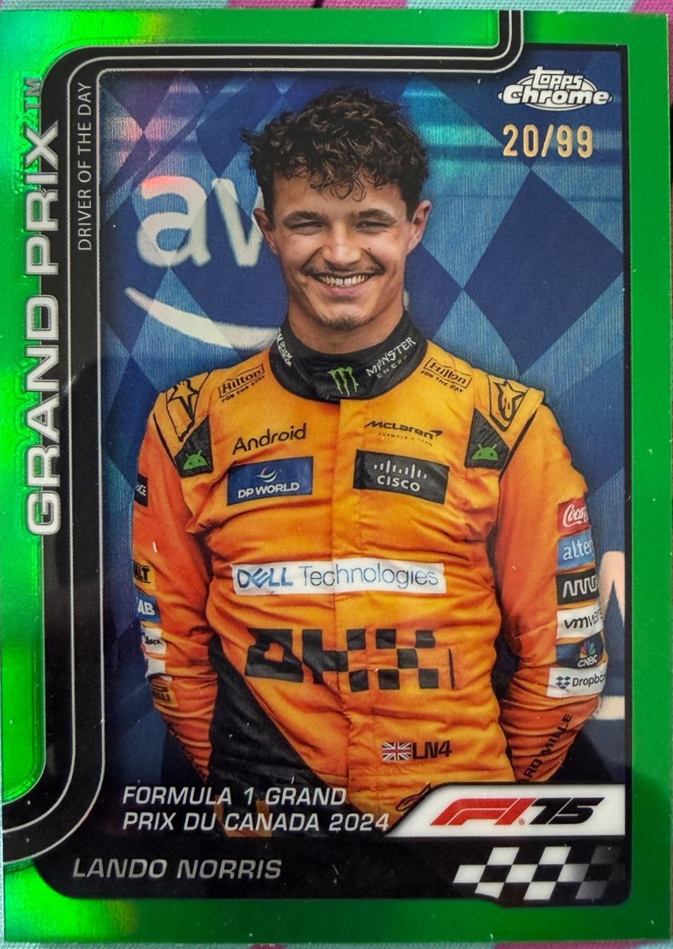 Lando Norris [Green Refractor] #130