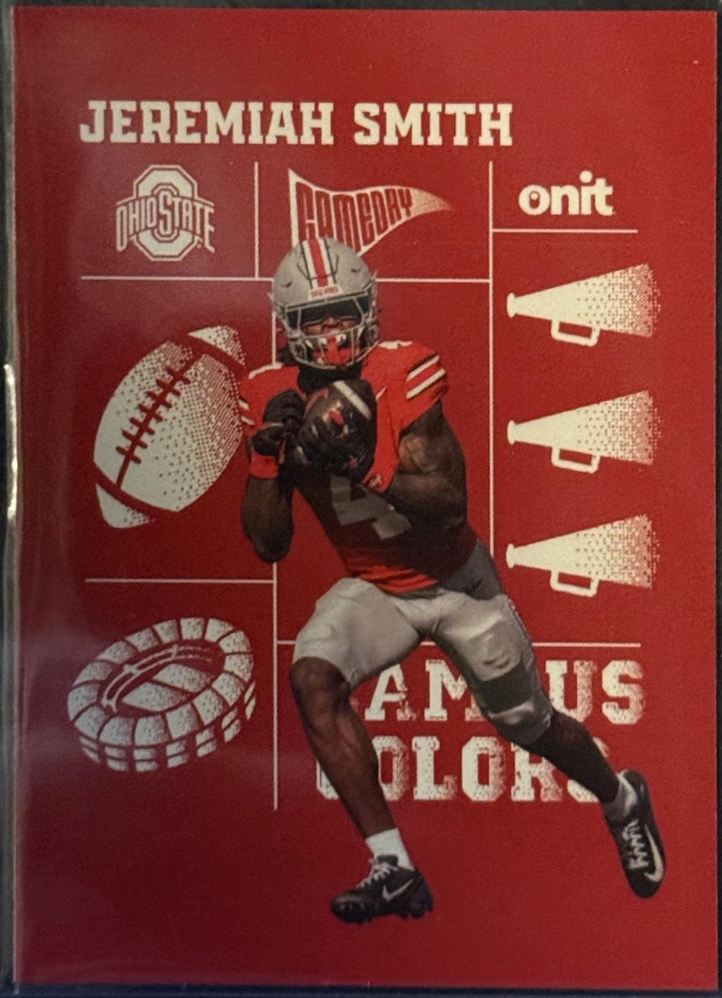 Jeremiah Smith #CC-11 2025 Onit Athlete Ohio State Buckeyes Campus Color Football