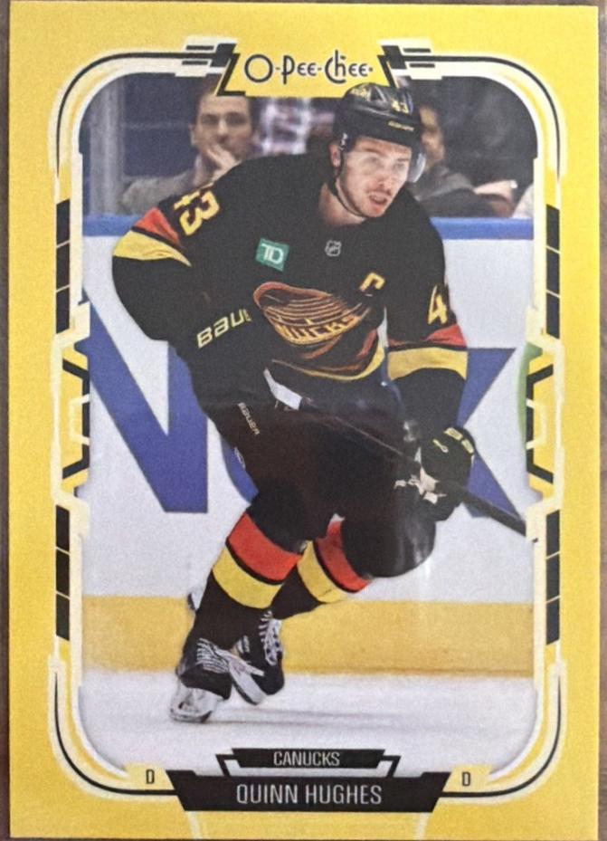 Quinn Hughes [Yellow Border] #285