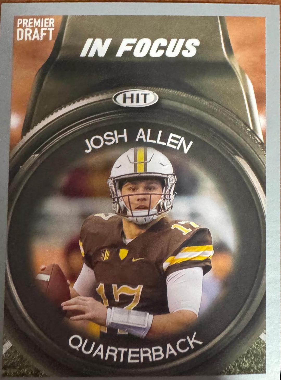 Josh Allen In Focus #43 2018 Sage Hit Premier Draft Football