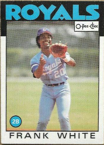 Frank White #215 1986 O-Pee-Chee Baseball