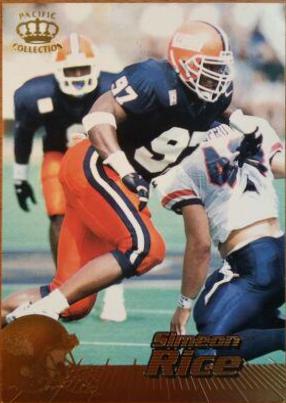 Simeon Rice #6 Football Cards 1996 Pacific