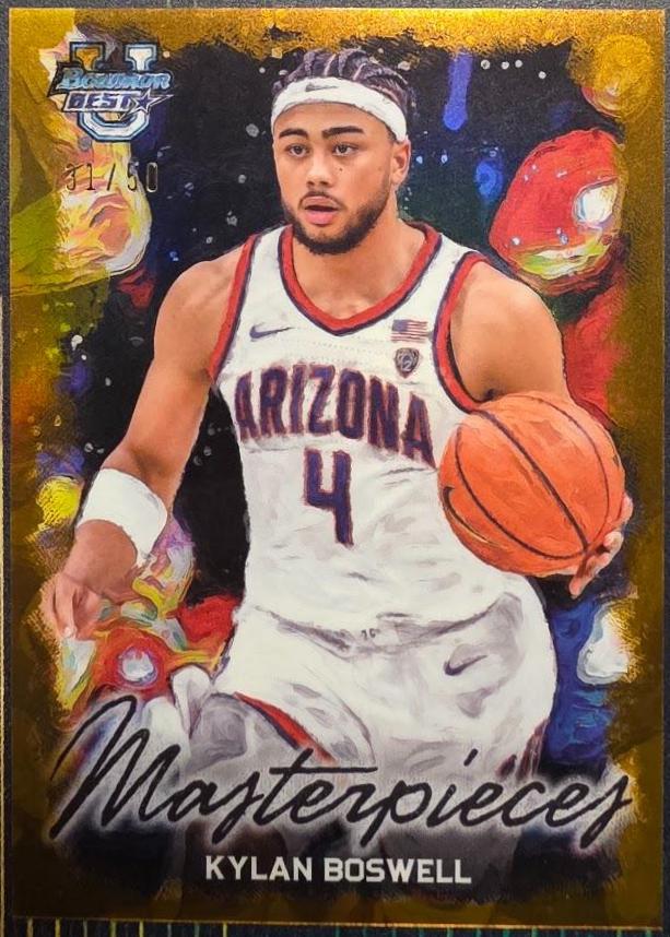 Kylan Boswell #BM-16 2023-24 Bowman University Best Basketball Bowman Masterpiece