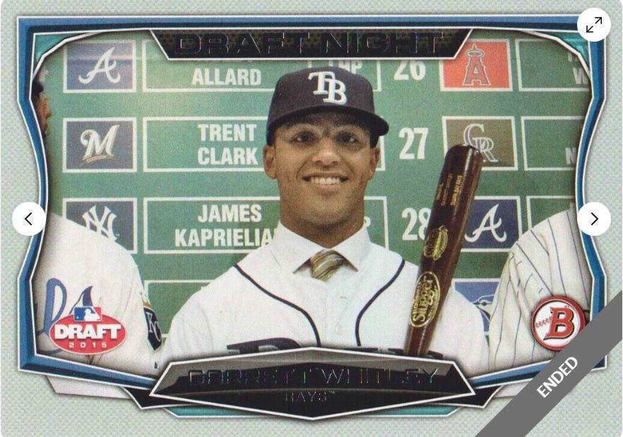 Garrett Whitley #DN-4 Baseball Cards 2015 Bowman Draft Night