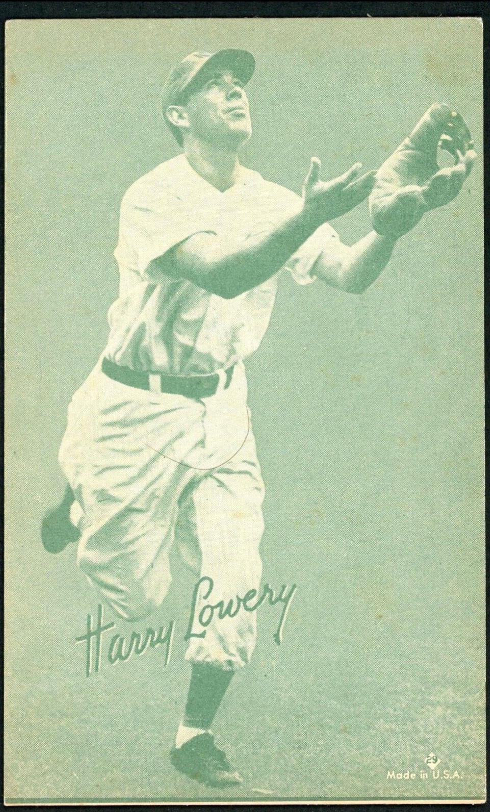 Harry Lowery #29 1953 Canadian Exhibits Baseball