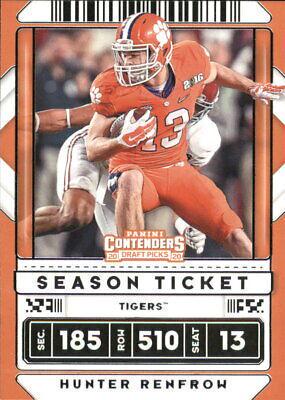 Hunter Renfrow #42 2020 Panini Contenders Draft Picks Football