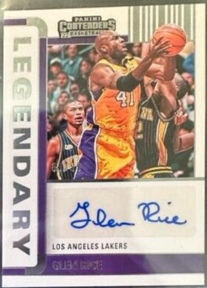 Glen Rice #LC-GRC Basketball Cards 2022 Panini Contenders Legendary Autographs