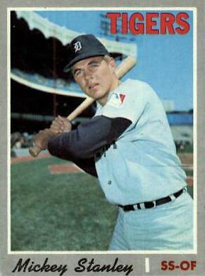 Mickey Stanley #383 Baseball Cards 1970 Topps
