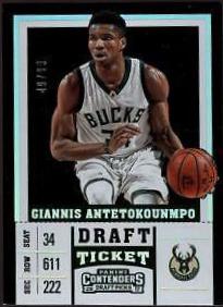 Giannis Antetokounmpo #18 Basketball Cards 2017 Panini Contenders Draft Picks