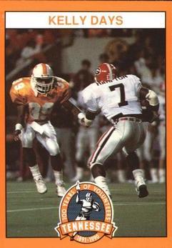 Kelly Days #39 Football Cards 1990 Tennessee Volunteers Centennial