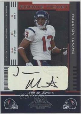 Jerome Mathis [Autograph] #146 Prices | 2005 Playoff Contenders ...