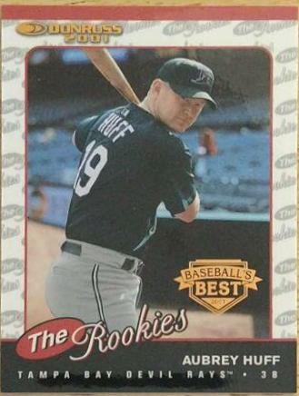 Aubrey Huff #R27 Baseball Cards 2001 Donruss Rookies