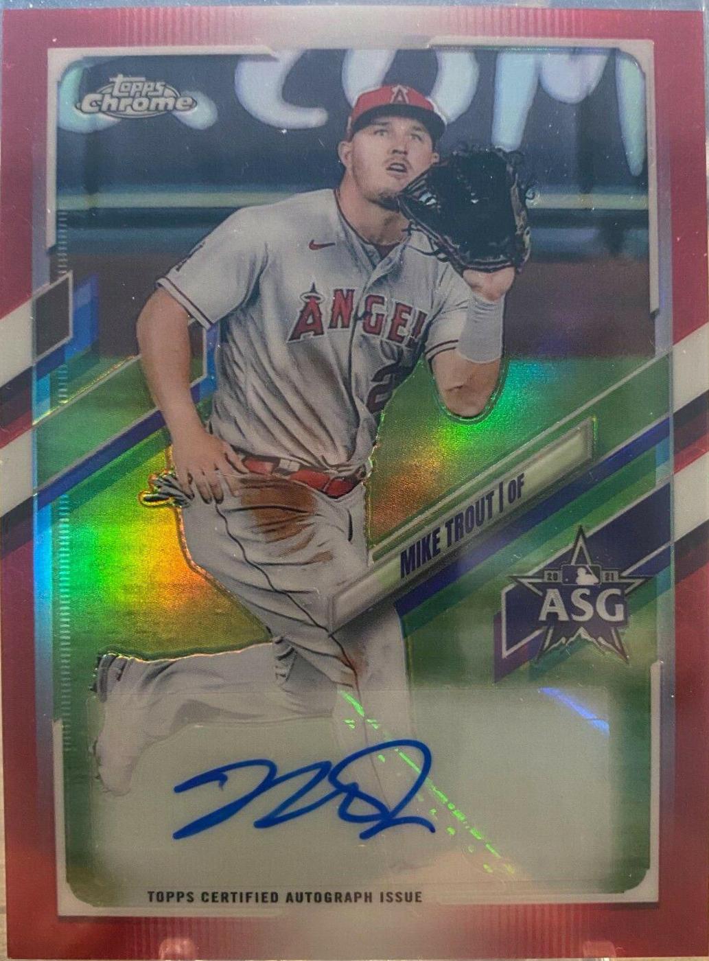 Mike Trout [Red Refractor] #CUSA-MT