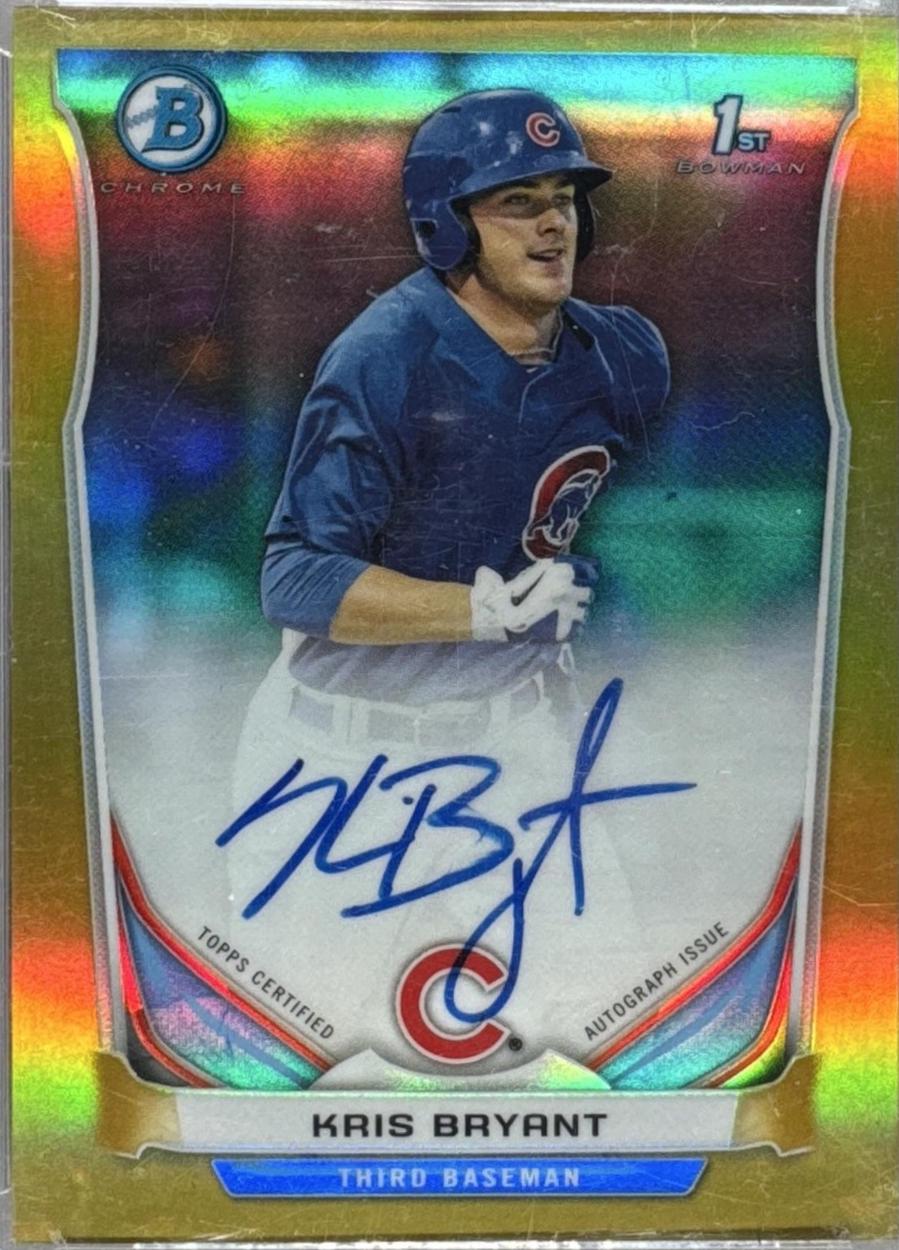 Kris Bryant #KB 2014 Bowman Prospect Autograph Baseball