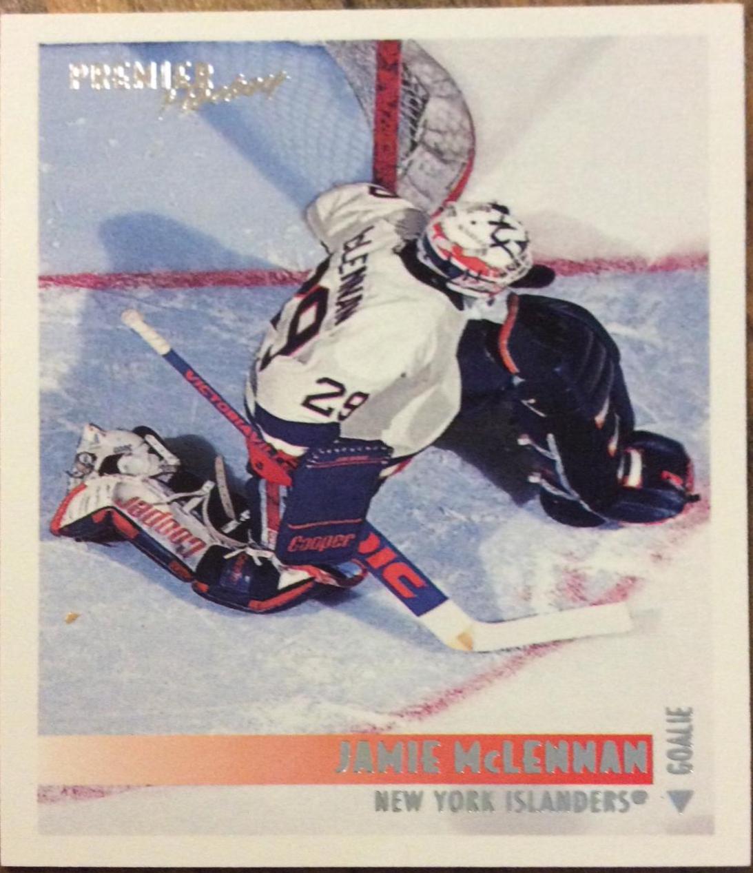 Jamie McLennan #143 Hockey Cards 1994 Topps OPC Premier