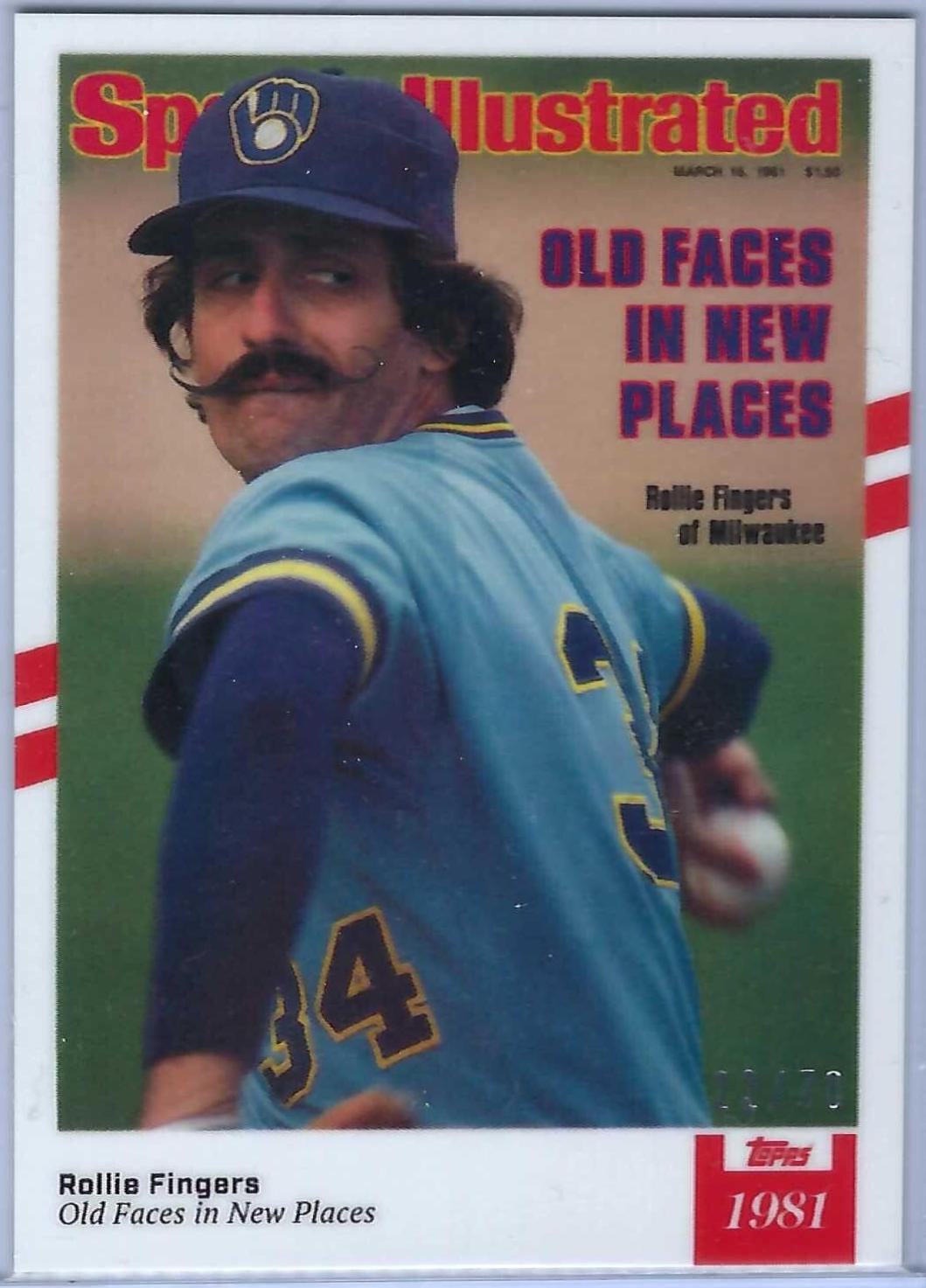 Rollie Fingers [White with Red Stripes] #40