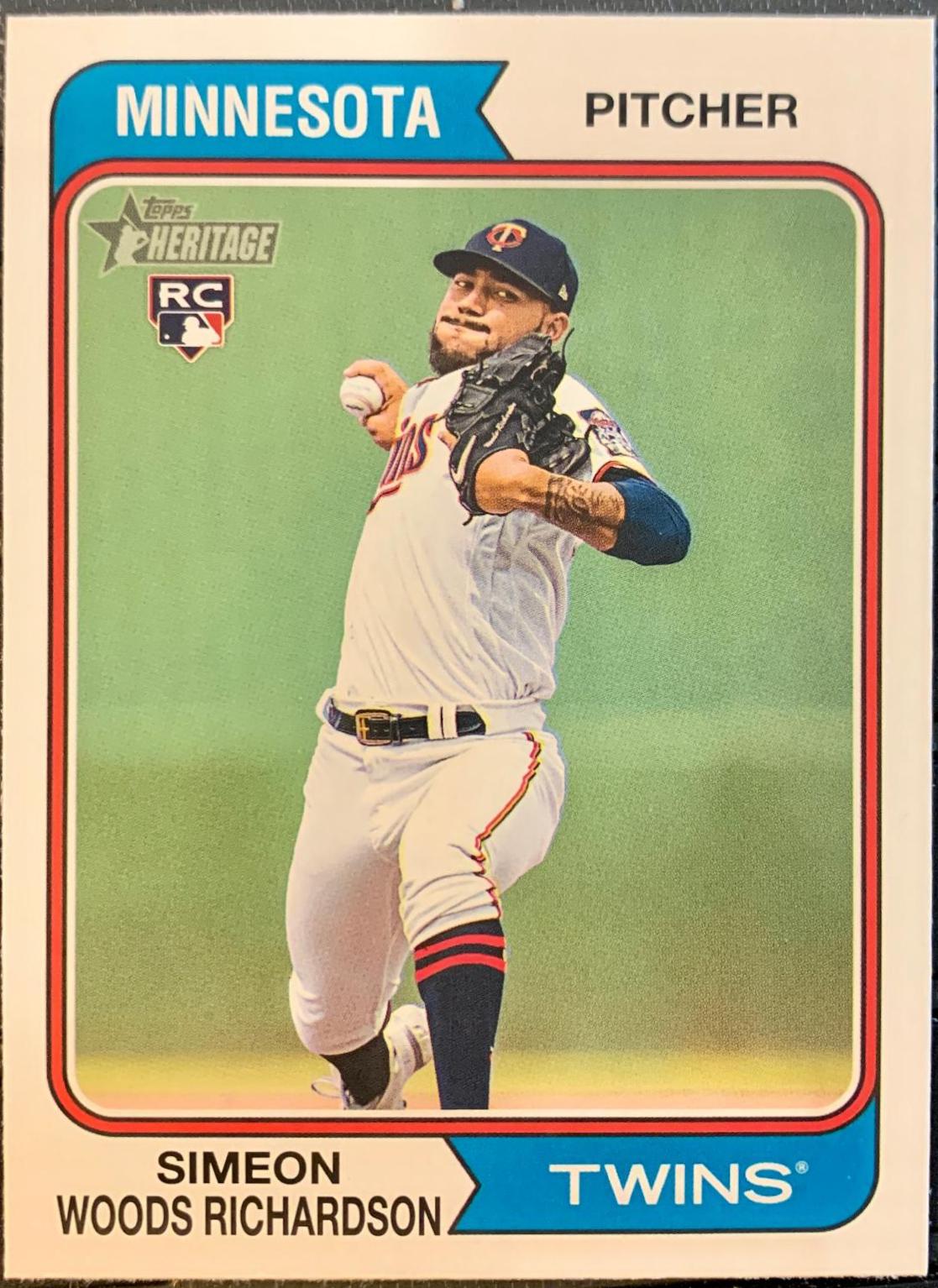 Simeon Woods Richardson #65 Baseball Cards 2023 Topps Heritage