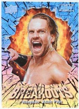 Hangman Adam Page #BO-31 Wrestling Cards 2022 Upper Deck AEW Breakouts