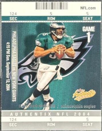 Donovan McNabb #39 2004 Fleer Authentix Football