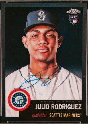 Julio Rodriguez [Black Refractor] #CPA-JRO