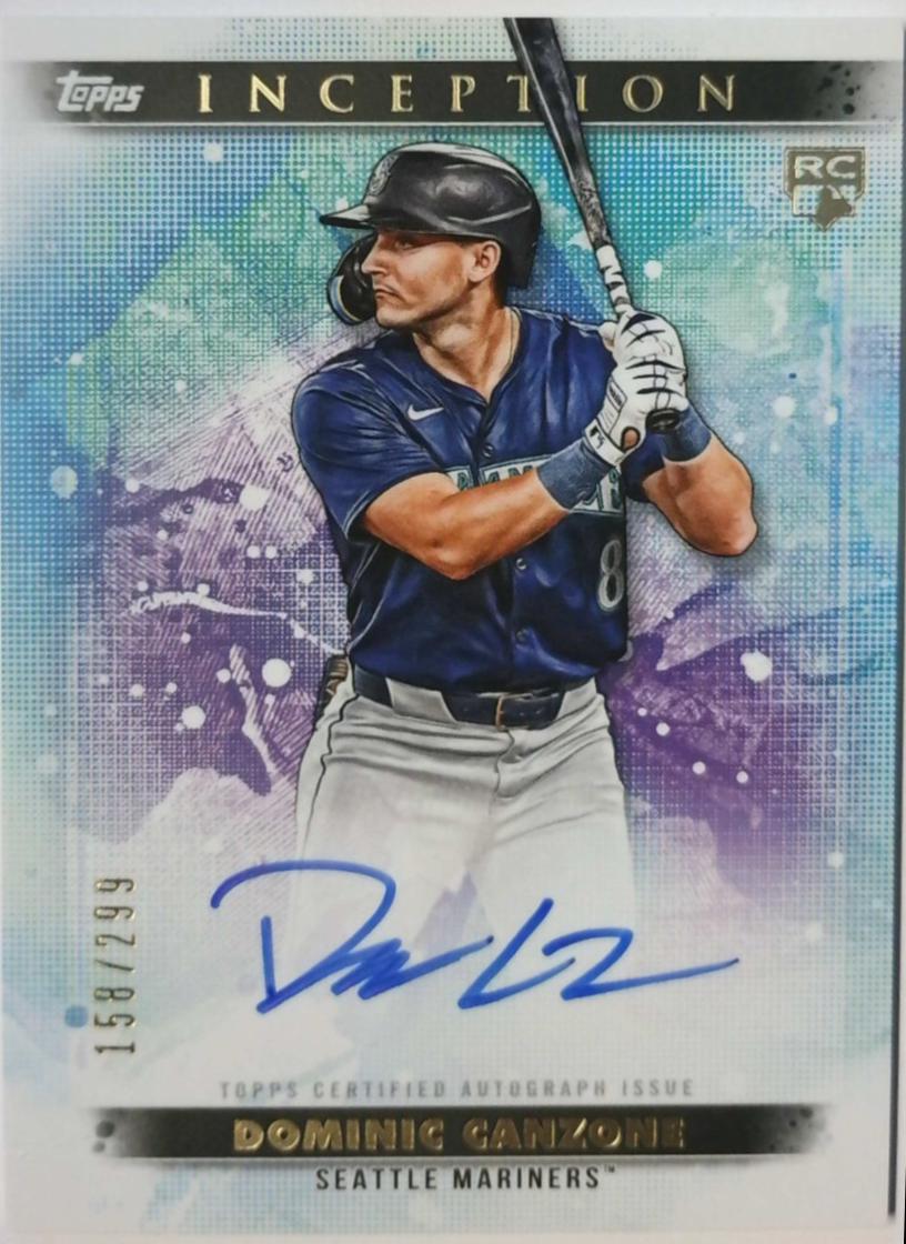 Dominic Canzone #BRES-DCA 2024 Topps Inception Baseball Rookie And Emerging Star Autographs