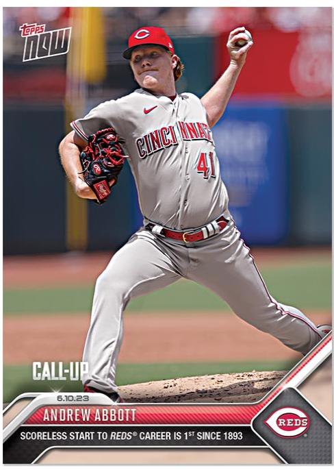 Andrew Abbott #422 2023 Topps Now Baseball