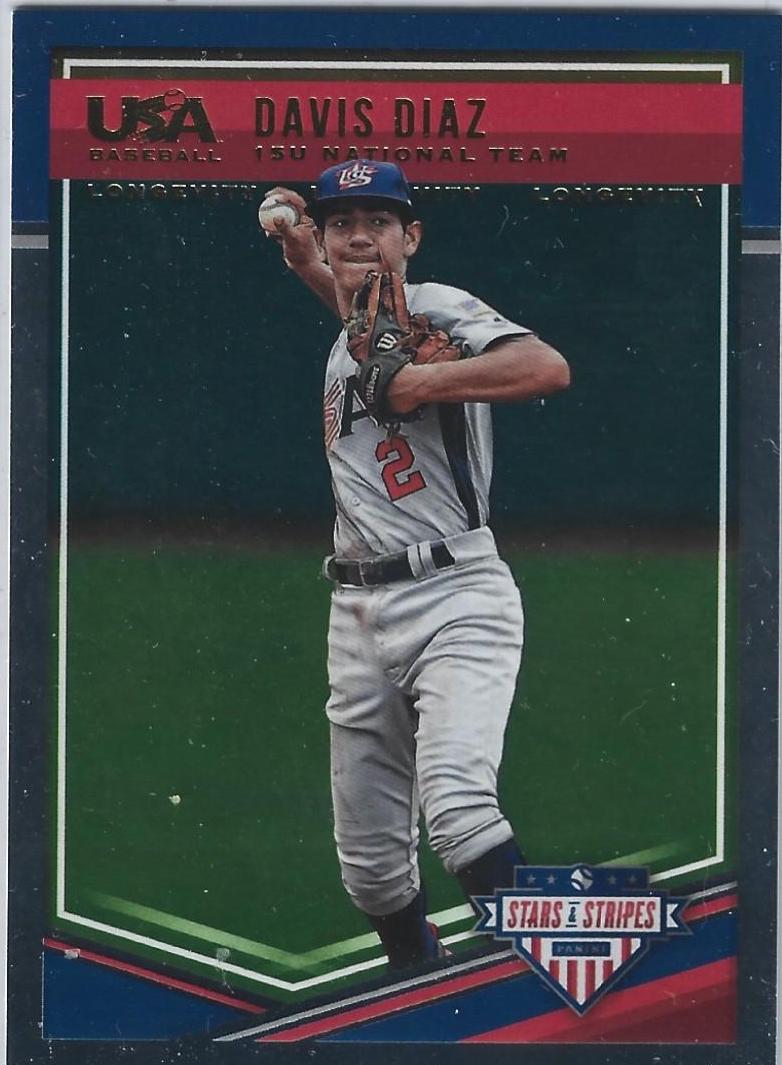 Davis Diaz #52 Baseball Cards 2018 Panini Stars & Stripes USA