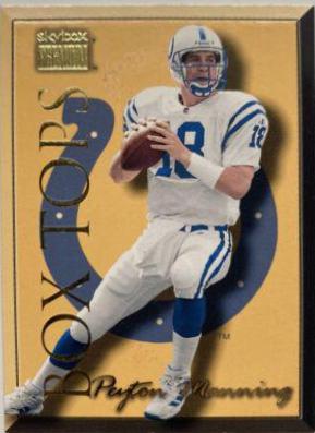 Peyton Manning #3BT Football Cards 1999 Skybox Premium Box Tops
