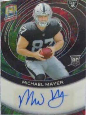 Michael Mayer #16 Football Cards 2023 Panini Spectra Rookie Autograph Meta
