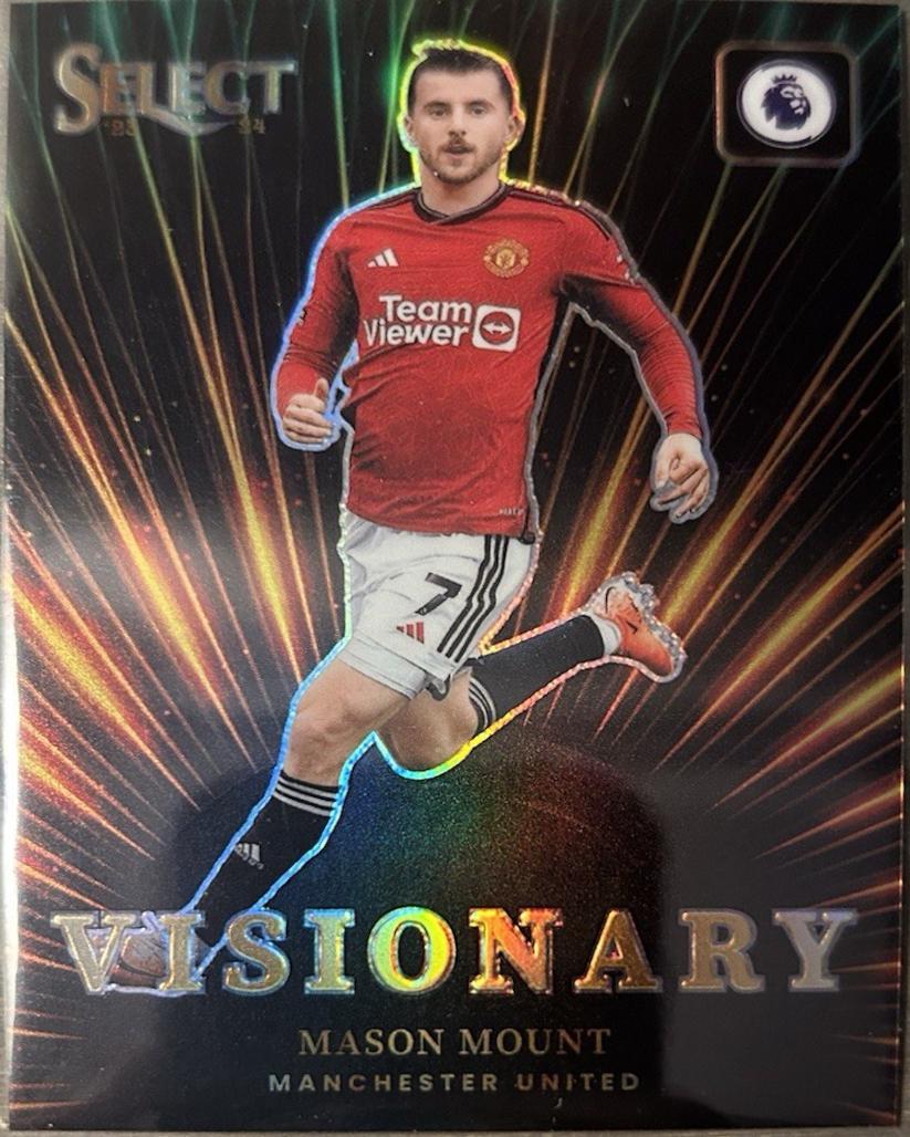 Mason Mount #18 Soccer Cards 2023 Panini Select Premier League Visionary